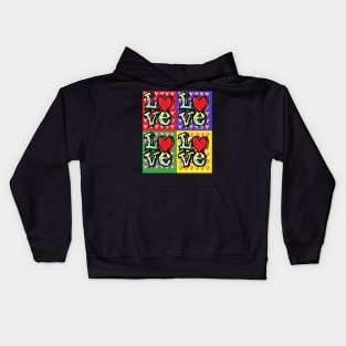 Pop Art Love 1 Kids Hoodie